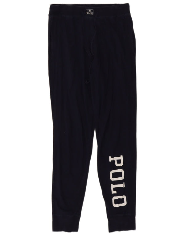Polo Ralph Lauren Calça de treino feminina Joggers UK 12 Médio Azul Marinho