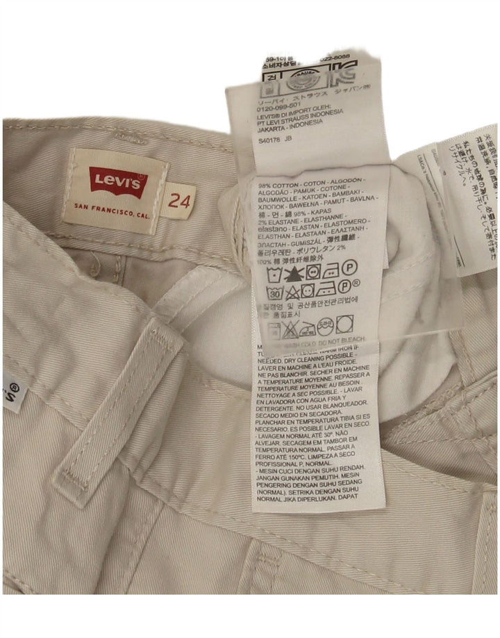 Shorts Chino Feminino Levi's W24 XS Algodão Bege