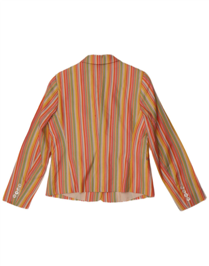 Jaqueta blazer feminina Clement com 2 botões EU 40 médio listrado multicolorido