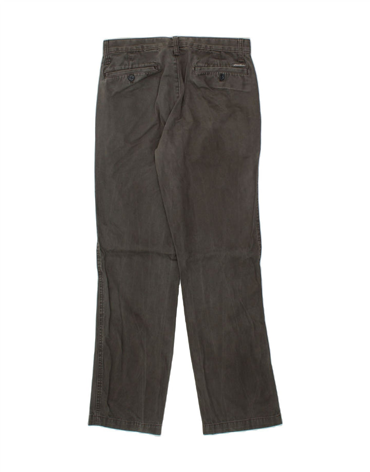 EDDIE BAUER Mens Classic Straight Chino Trousers W30 L32 Grey Cotton Vintage Eddie Bauer and Second-Hand Eddie Bauer from Messina Hembry 