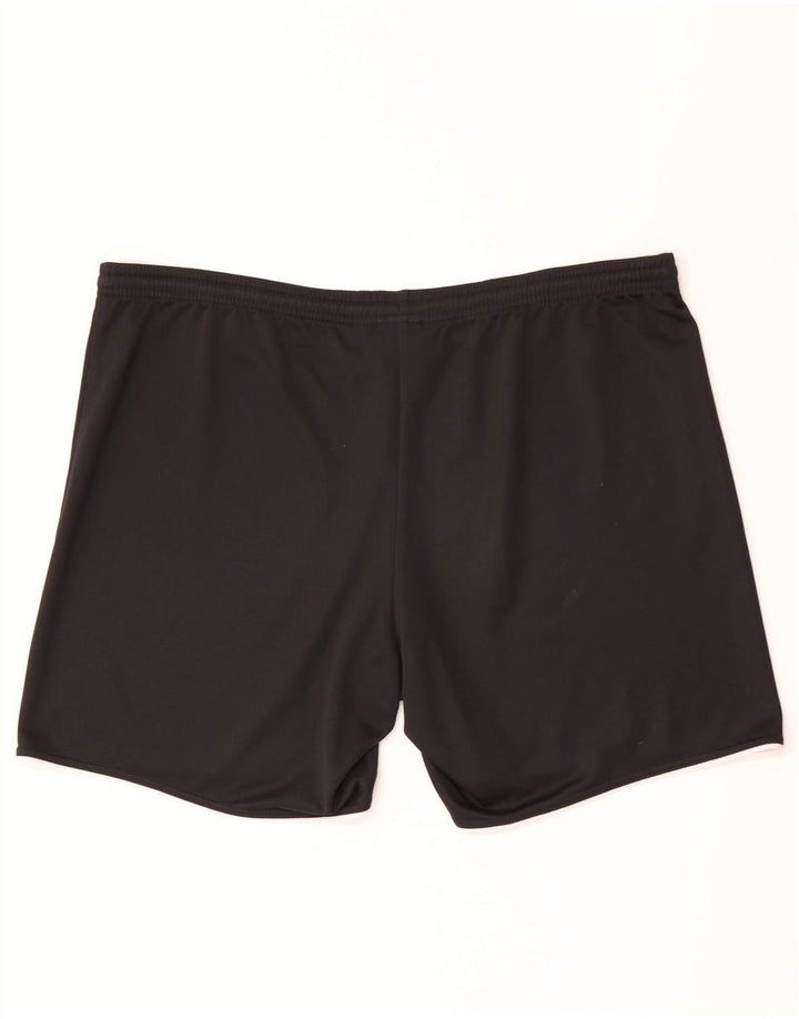 Shorts esportivos masculinos Adidas grande poliéster preto