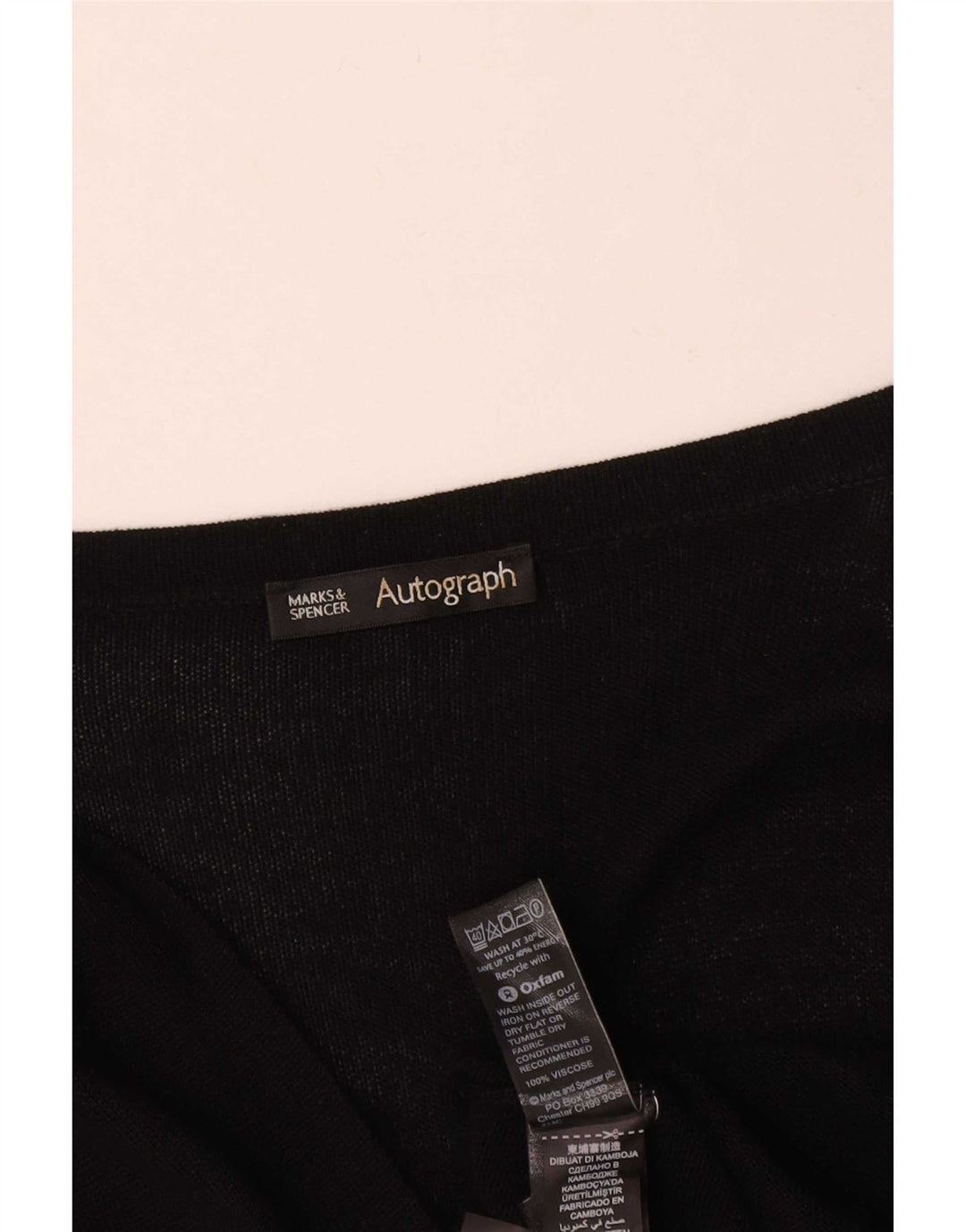 Suéter feminino Marks & Spencer Autograph Cardigan Reino Unido 16 grande preto