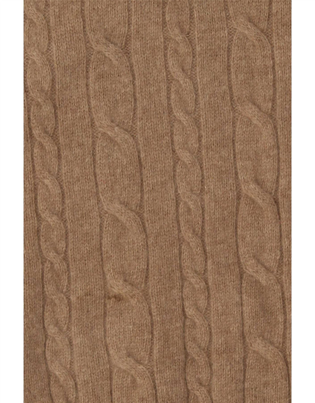 Suéter masculino Green Leaves com decote em V de lã bege médio