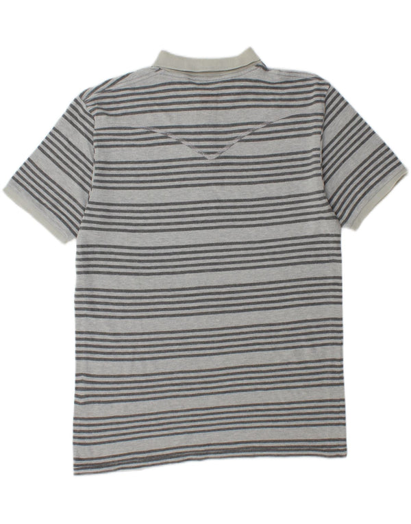 Camisa polo masculina LEVI'S de algodão listrado azul médio