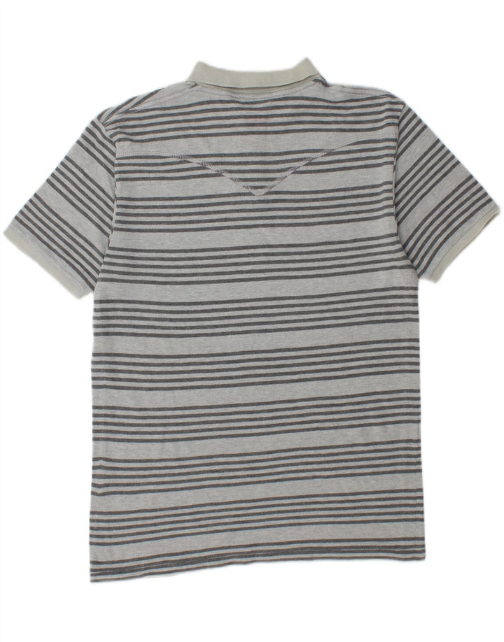 Camisa polo masculina LEVI'S de algodão listrado azul médio