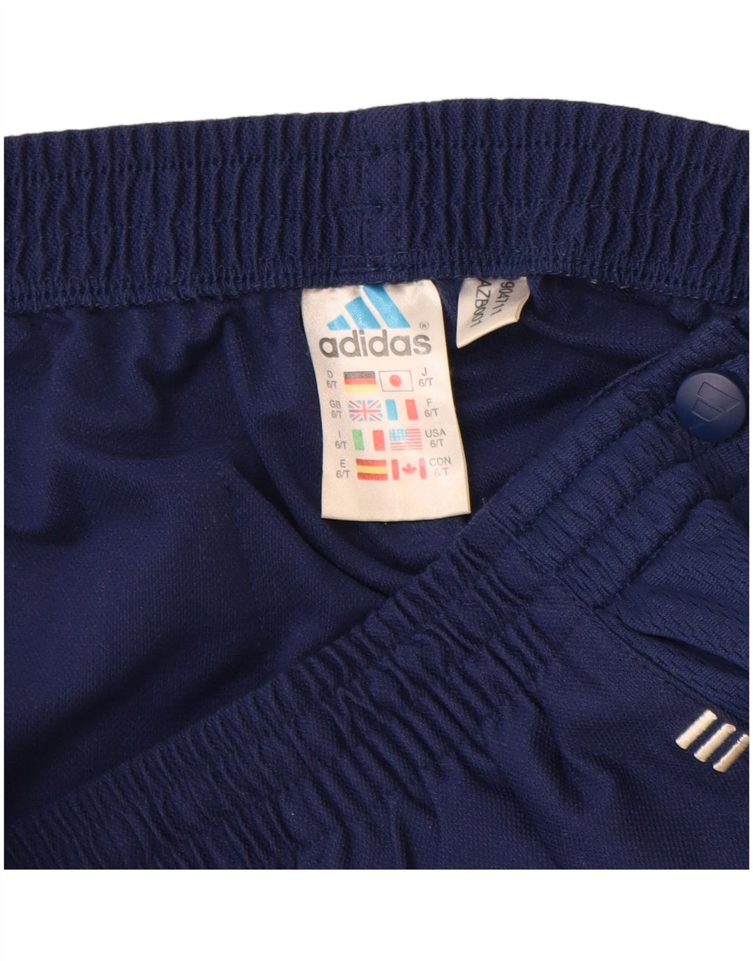 Calça de treino masculina ADIDAS Climalite grande bloco colorido azul marinho