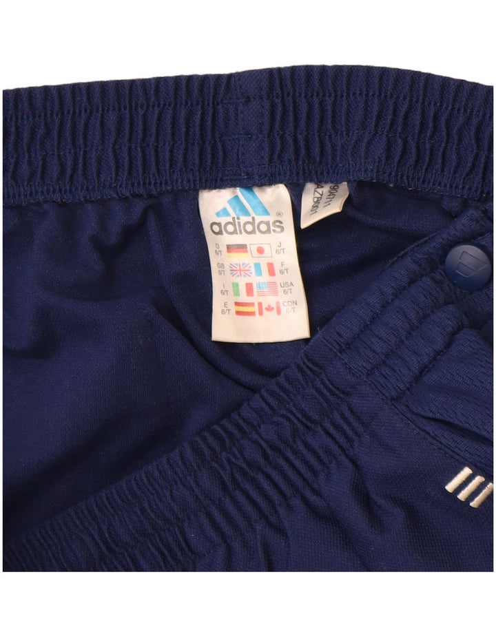 Calça de treino masculina ADIDAS Climalite grande bloco colorido azul marinho