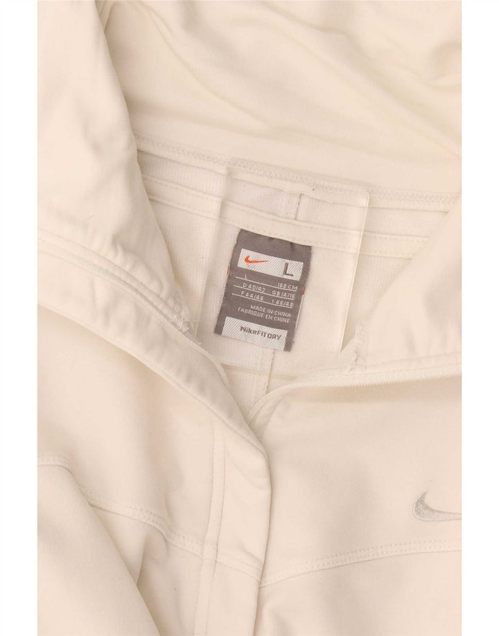 Nike Womens Tracksuit Top Jacket UK 14/16 Grande Branco