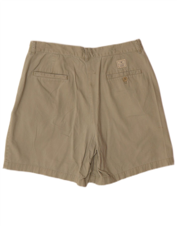 Shorts chino feminino RALPH LAUREN EUA 10 grande W32 algodão cáqui