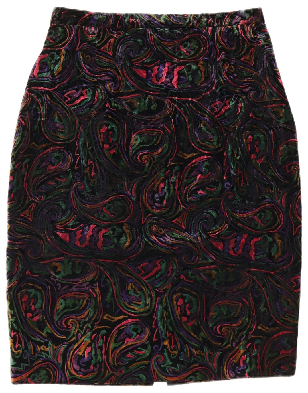 Conjunto de saia feminina VINTAGE com 1 botão e 2 peças Reino Unido 12 médio W32 multicolorido