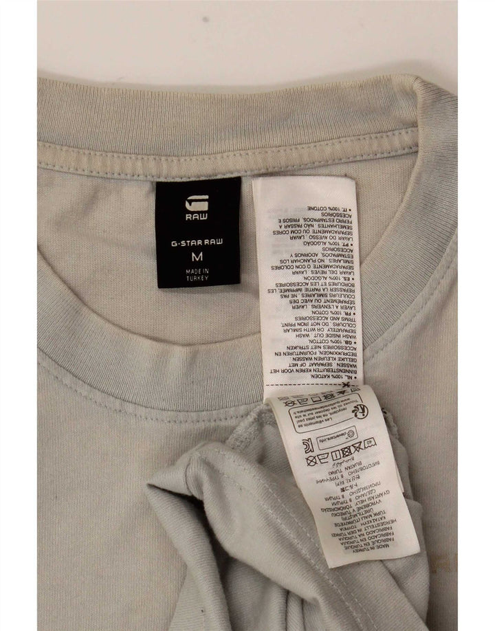 Camiseta masculina G-Star Top algodão cinza médio