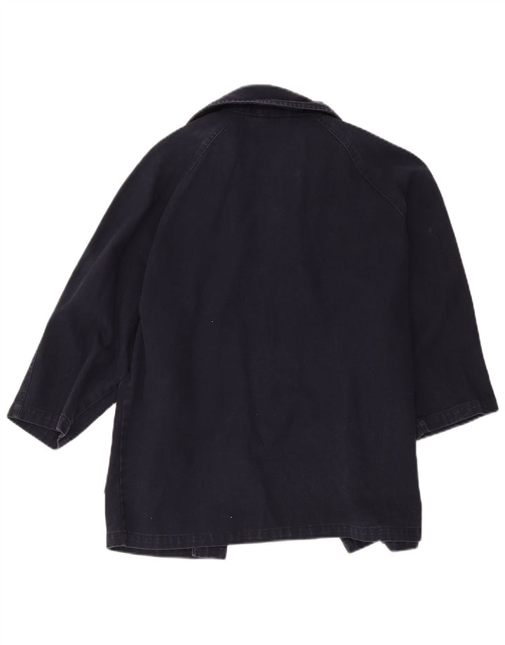 Casaco Duffle Stefanel Boys Loose Fit 9-10 Anos Azul Marinho Algodão