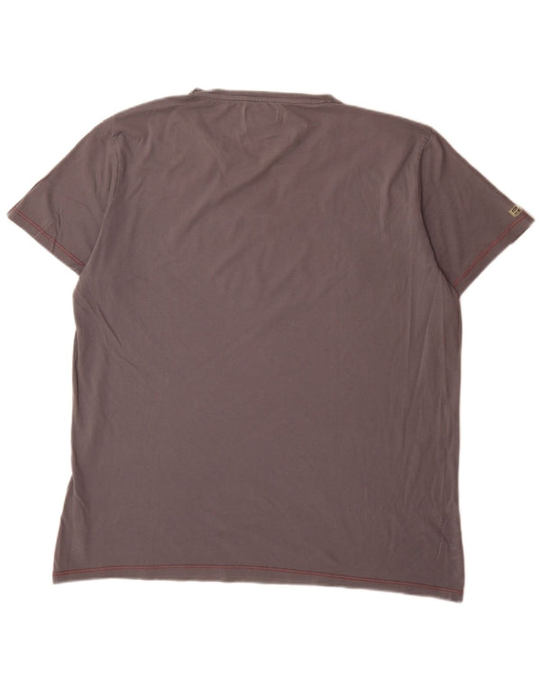 Camiseta gráfica masculina Marlboro Classics Top 2XL algodão cinza