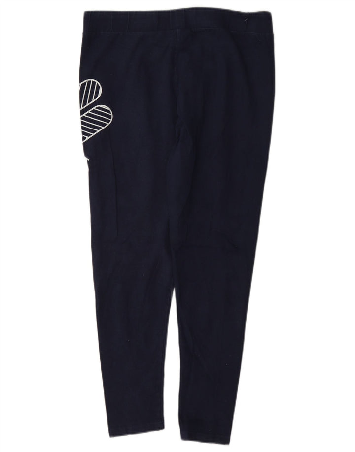 Fila Womens Graphic Leggings UK 12 Médio Algodão Azul Marinho