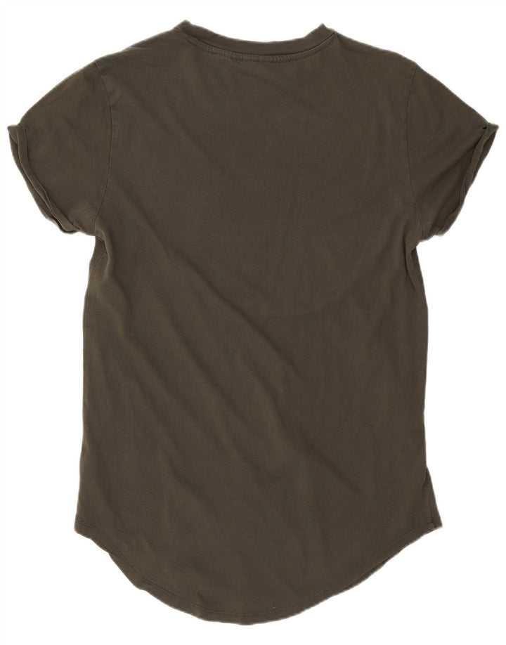 Camiseta masculina G-Star Lash Top pequeno algodão cáqui