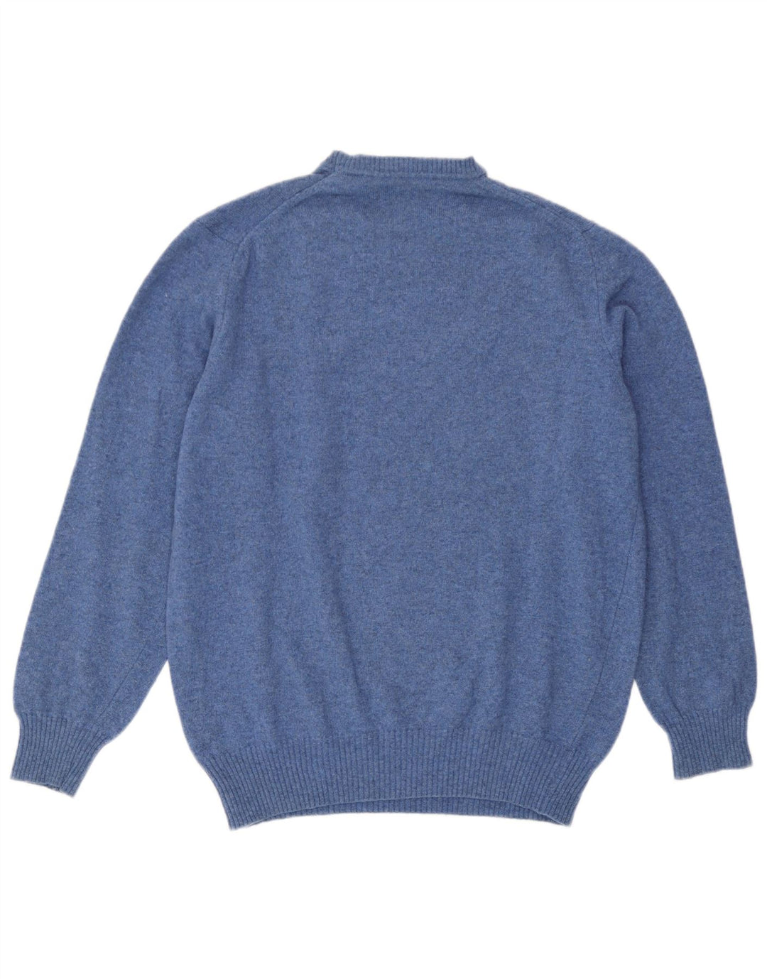 Zara Suéter masculino com gola redonda grande azul