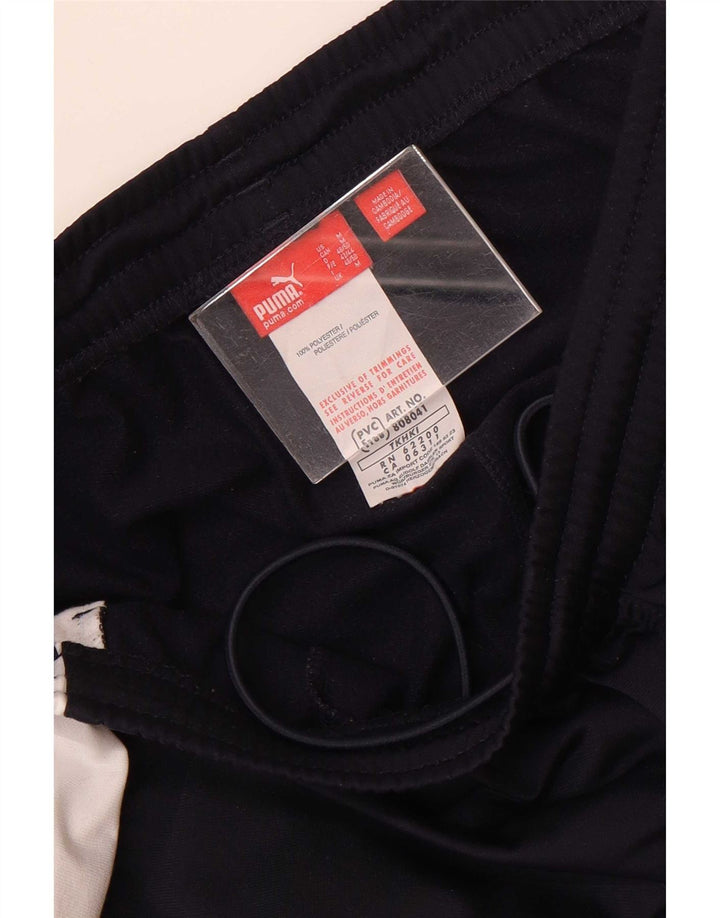 Calça de treino masculina Puma médio azul marinho colorblock poliéster
