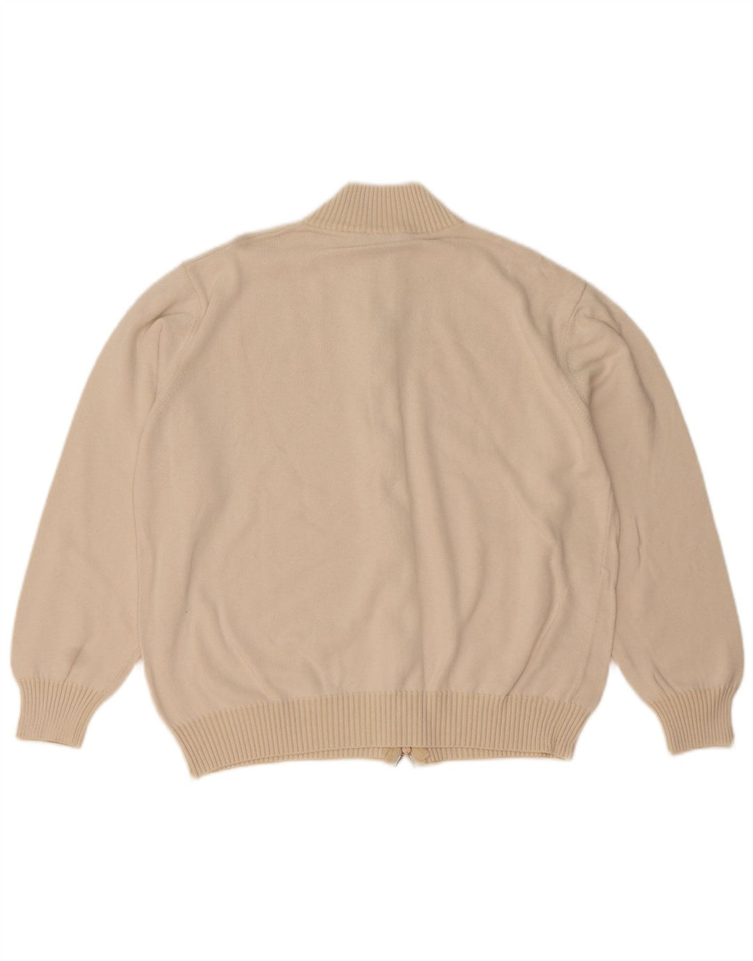Brooksfield Mens Graphic Cardigan Suéter IT 50 Médio Bege