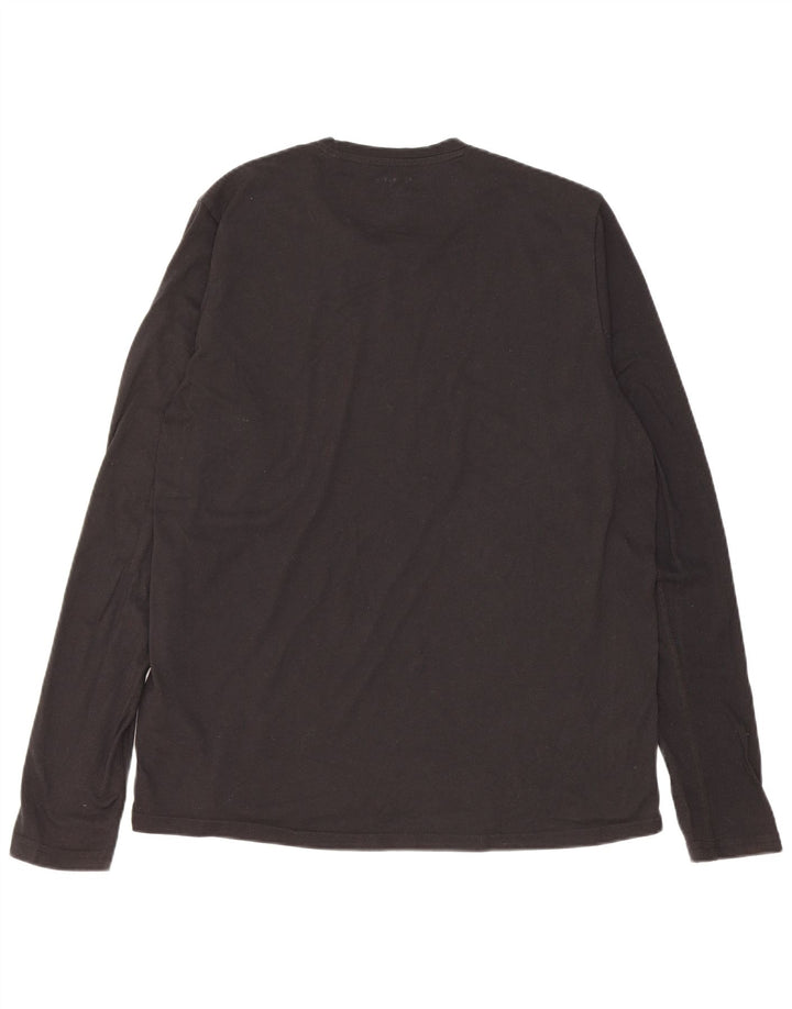 Adidas Mens Aeroready Graphic Top Manga Longa Grande Poliéster Preto