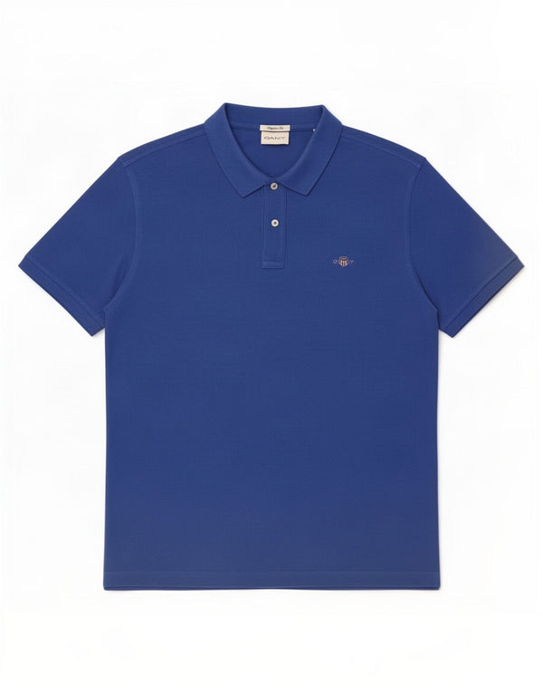 Camisa polo masculina Gant Regular Fit XL algodão azul