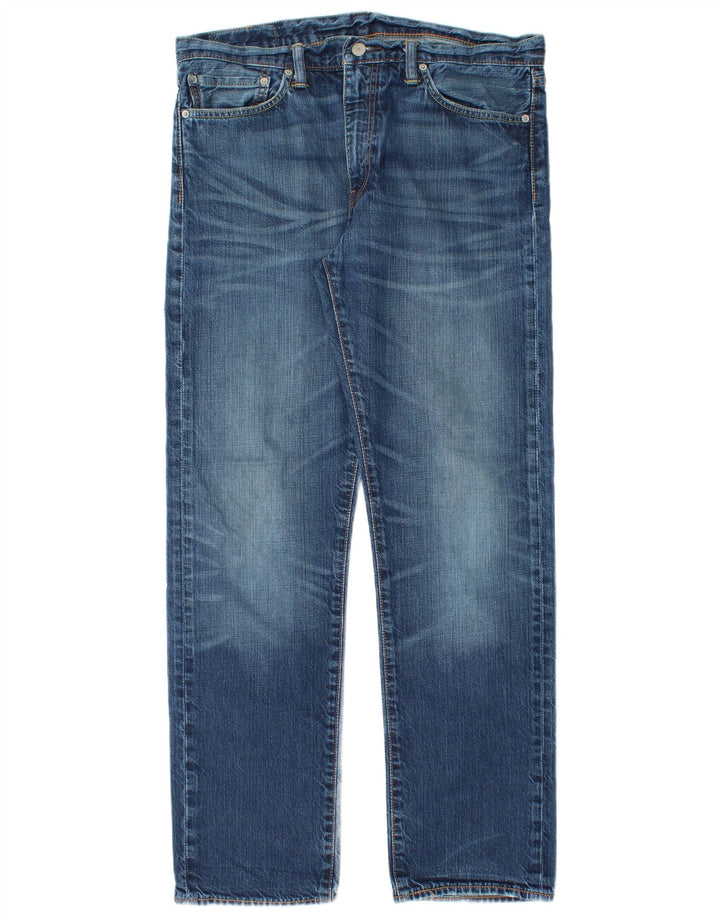 Levi's Masculino 504 Straight Jeans W34 L32 Azul Algodão