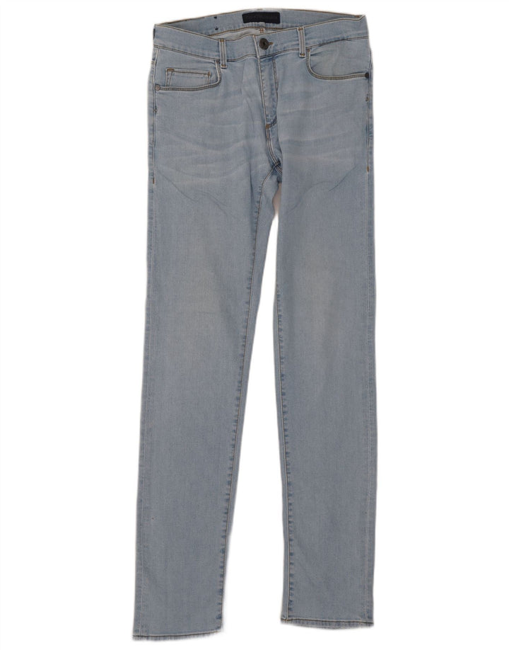 Trussardi Mens Slim Jeans W31 L35 Azul Algodão