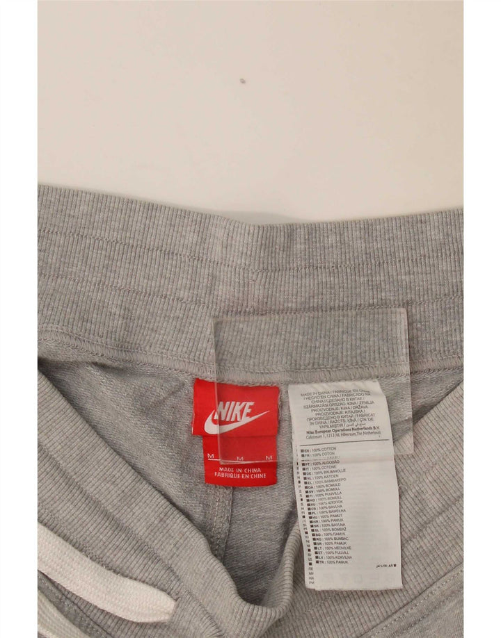 Shorts esportivos gráficos masculinos Nike médio cinza algodão manchado
