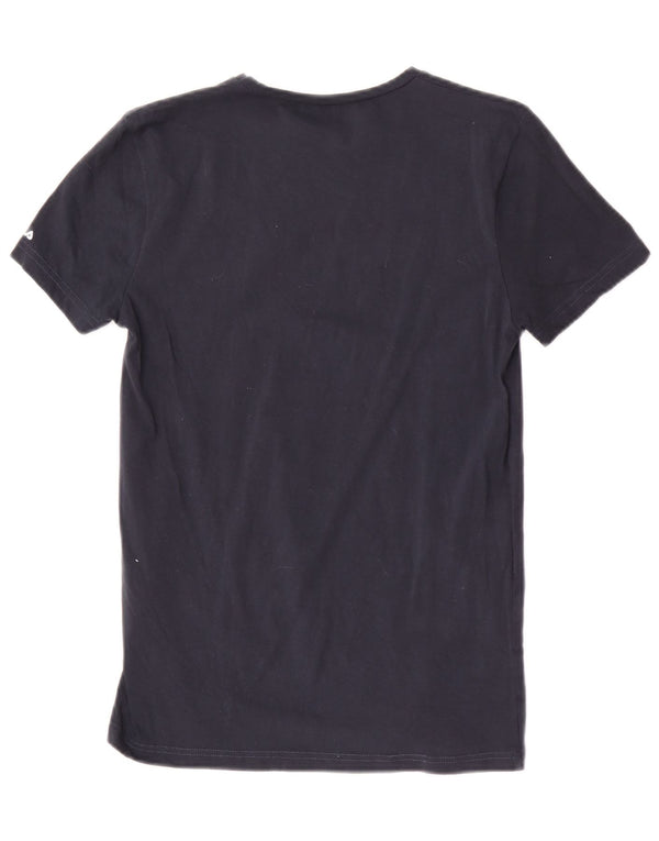 Camiseta masculina Fila top pequeno algodão azul marinho