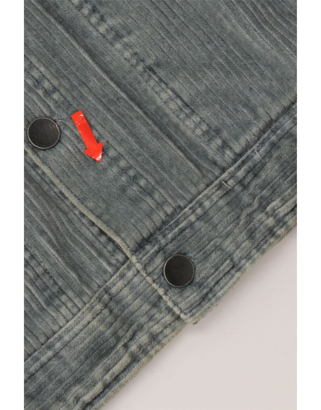 Jaqueta masculina de veludo Billabong UK 38 algodão azul médio