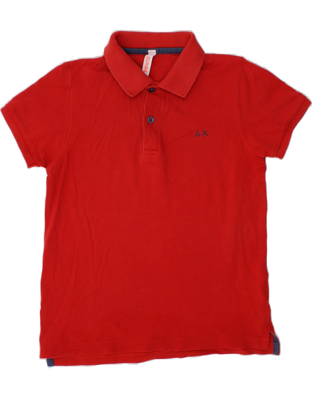 SUN68 Boys Polo Shirt 5-6 Years Red Cotton Vintage Sun68 and Second-Hand Sun68 from Messina Hembry 