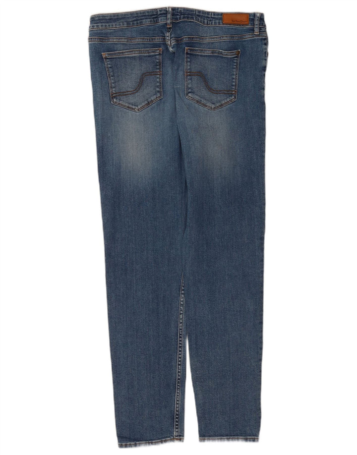Fat Face Womens Slim Jeans UK 12 Médio W32 L28 Algodão Azul