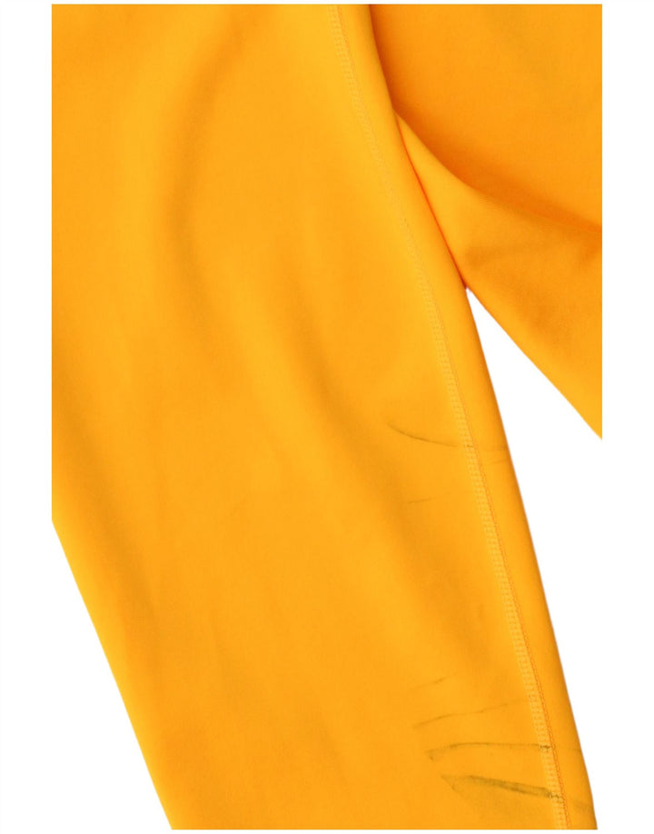 Nike Womens Dri Fit Leggings UK 8 Pequeno Poliéster Amarelo