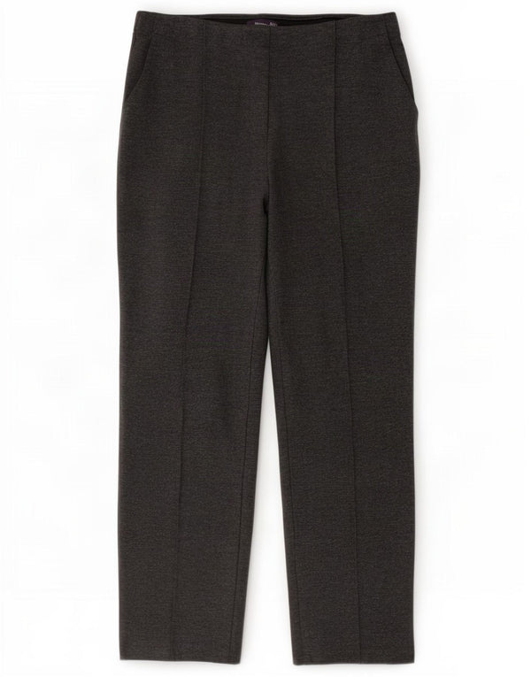 Calça feminina reta casual Marks & Spencer Reino Unido 14 grande W32 L28 cinza