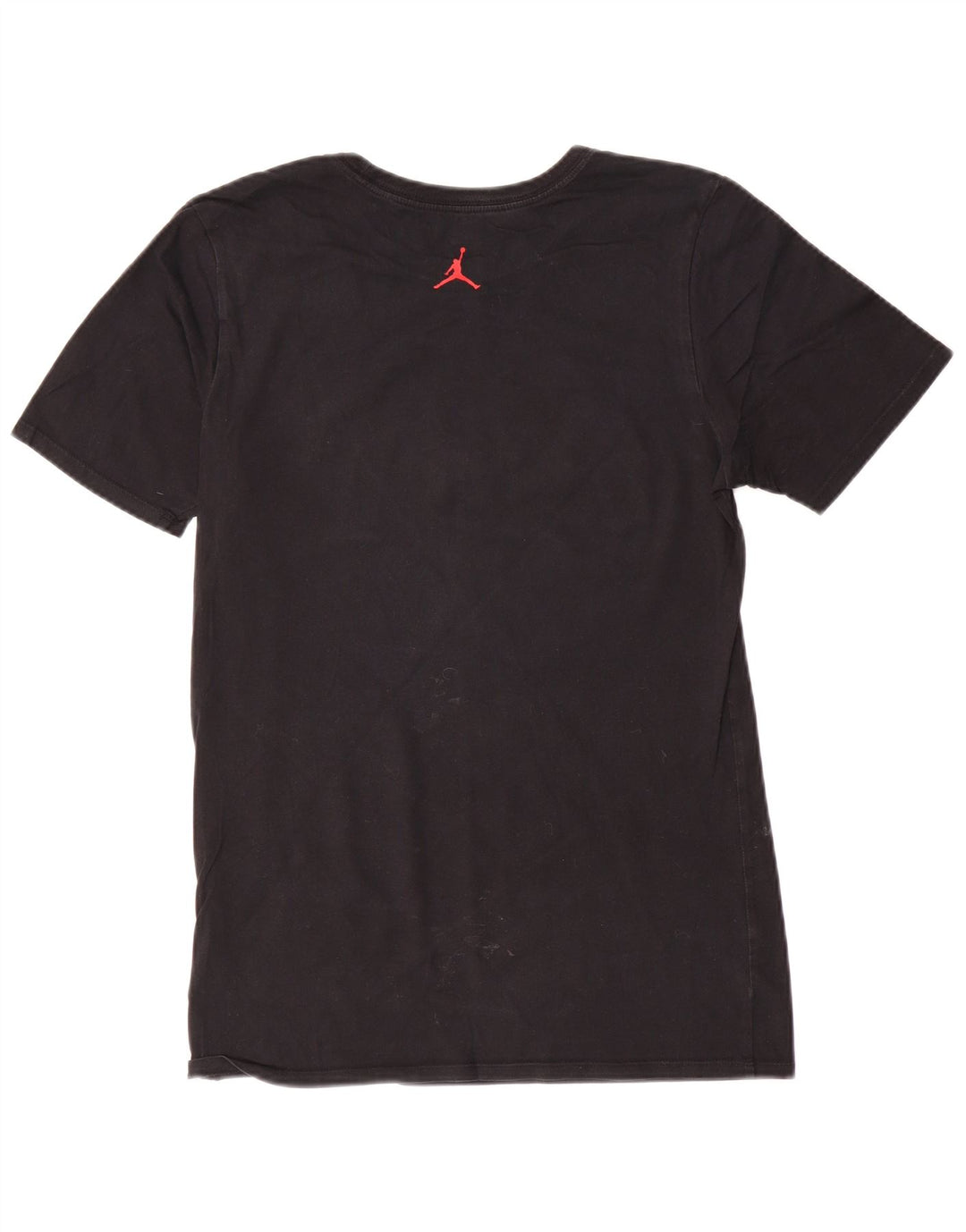 Jordan Camiseta masculina gráfica top pequeno algodão preto