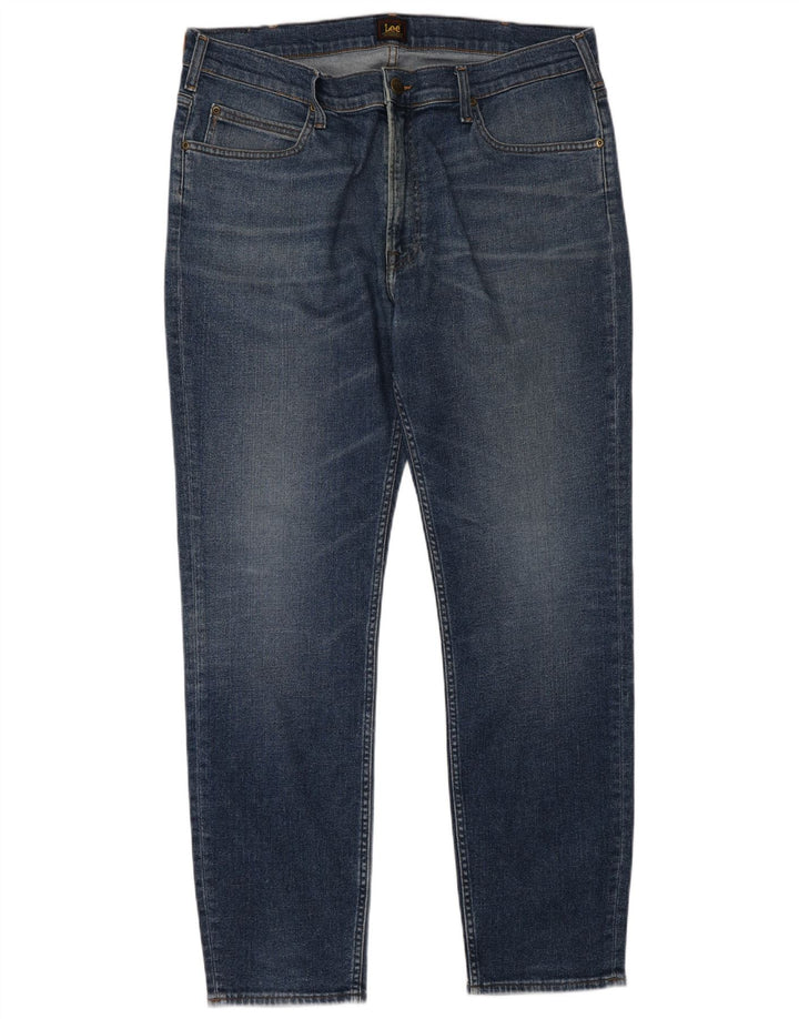 Lee Mens Rider Calça Jeans W38 L34 Azul Algodão
