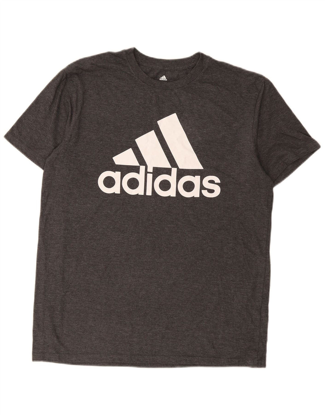 Adidas Mens Golf Graphic Camiseta Top Grande Algodão Cinza