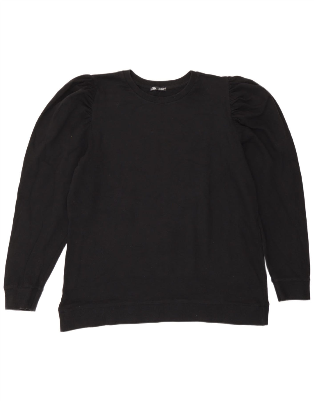 Zara moletom feminino jumper UK 16 grande preto