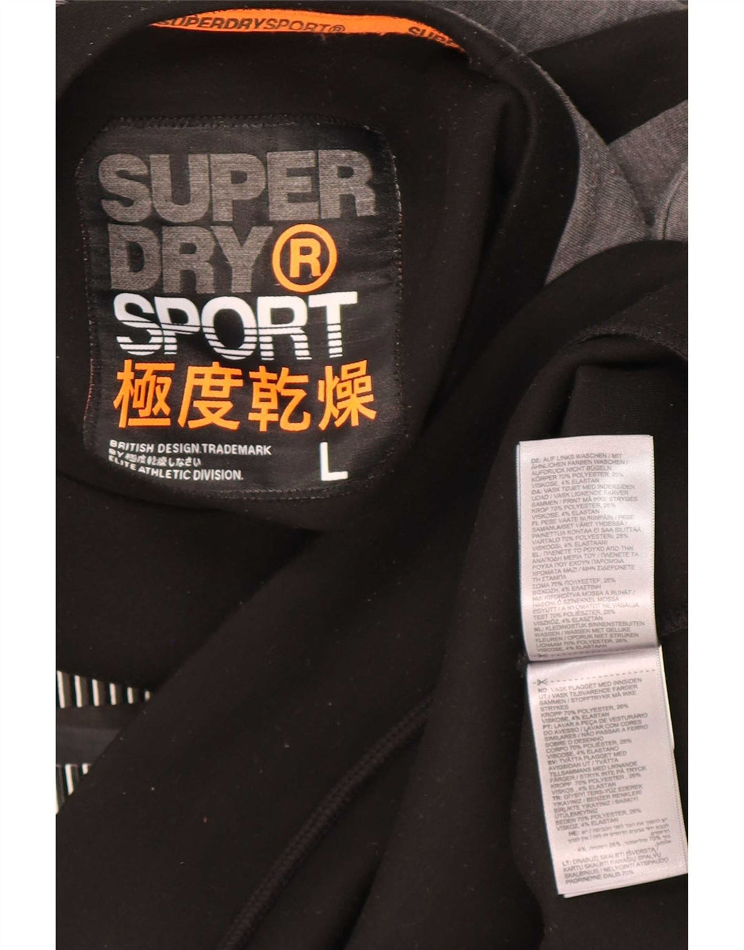 Superdry moletom gráfico masculino jumper grande preto colorblock poliéster