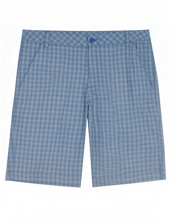 Puma Mens Chino Shorts Grande W36 Azul Xadrez