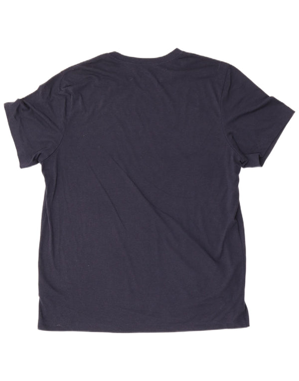 Camiseta Nike masculina Dri Fit Graphic Top XL azul marinho poliéster