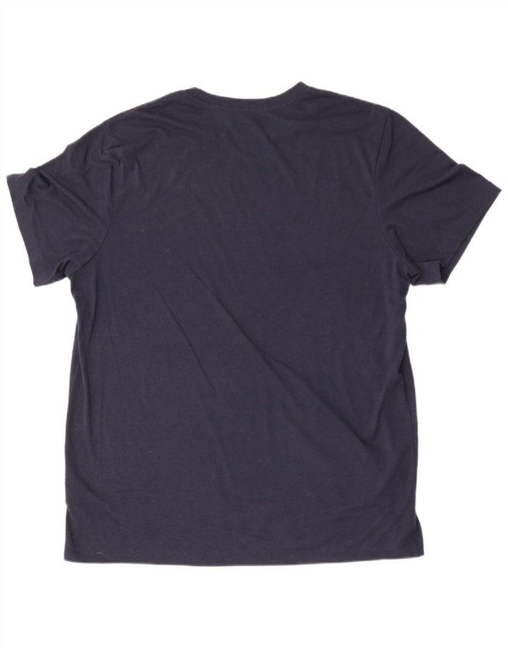 Camiseta Nike masculina Dri Fit Graphic Top XL azul marinho poliéster