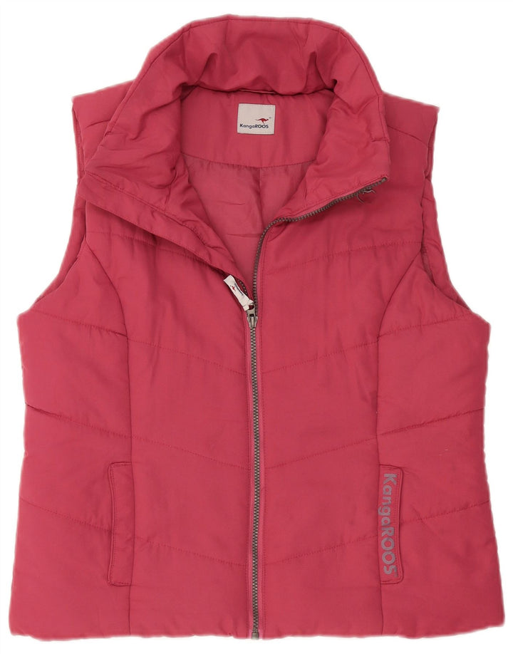 Colete acolchoado feminino Kangaroos UK 16 grande poliéster rosa