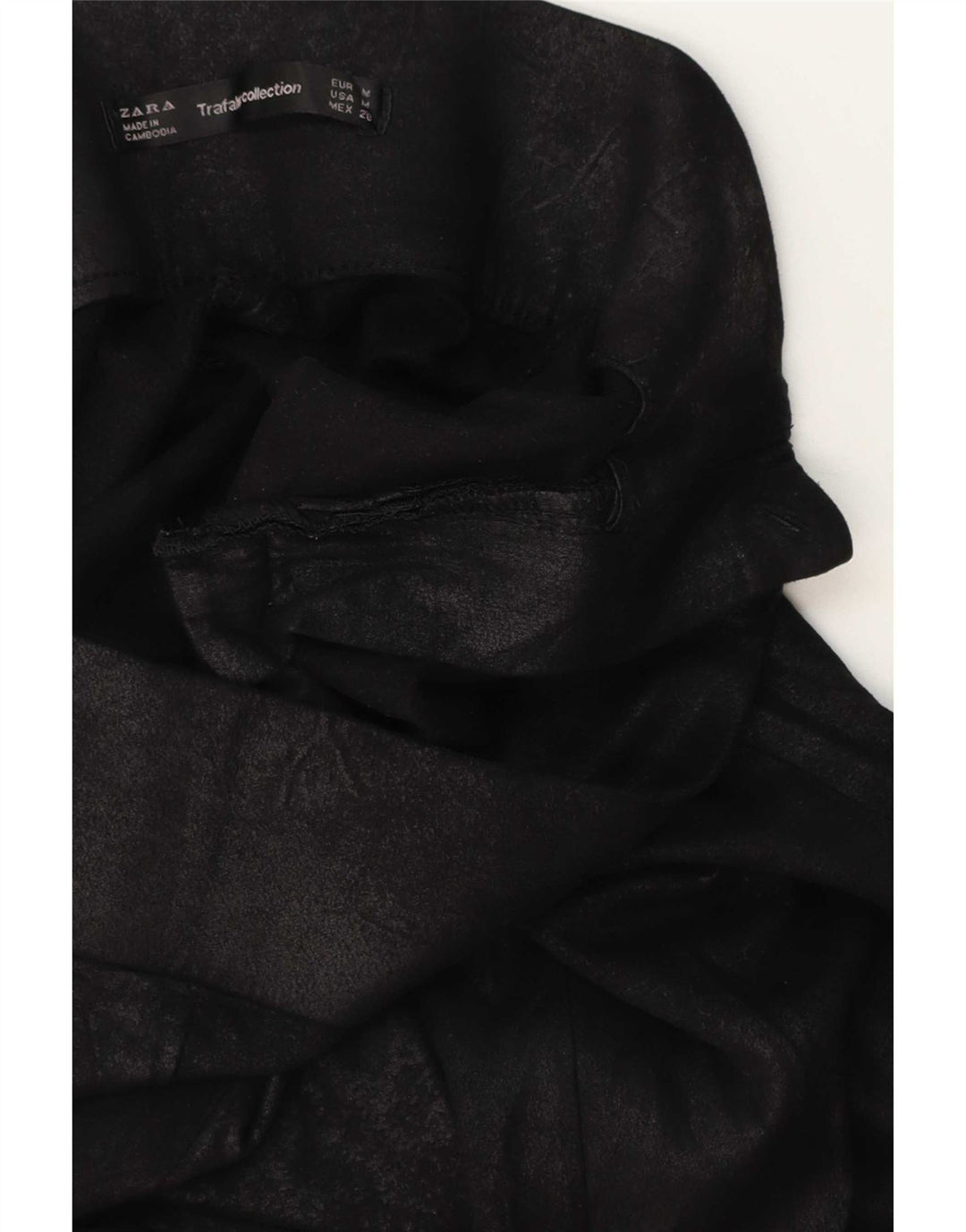 Zara Womens Trafaluc Leggings Reino Unido 12 Médio Preto