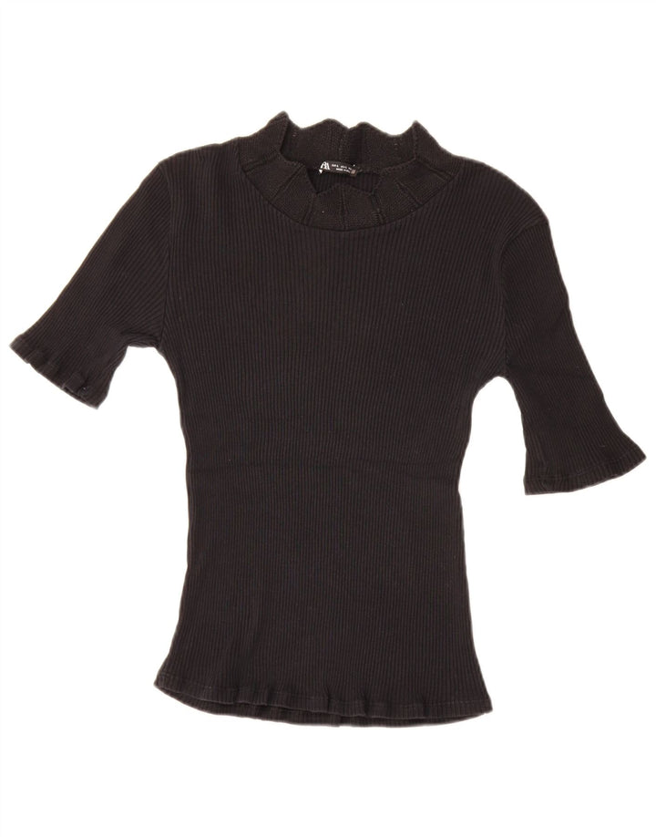 Camiseta feminina Zara UK 14 grande preta