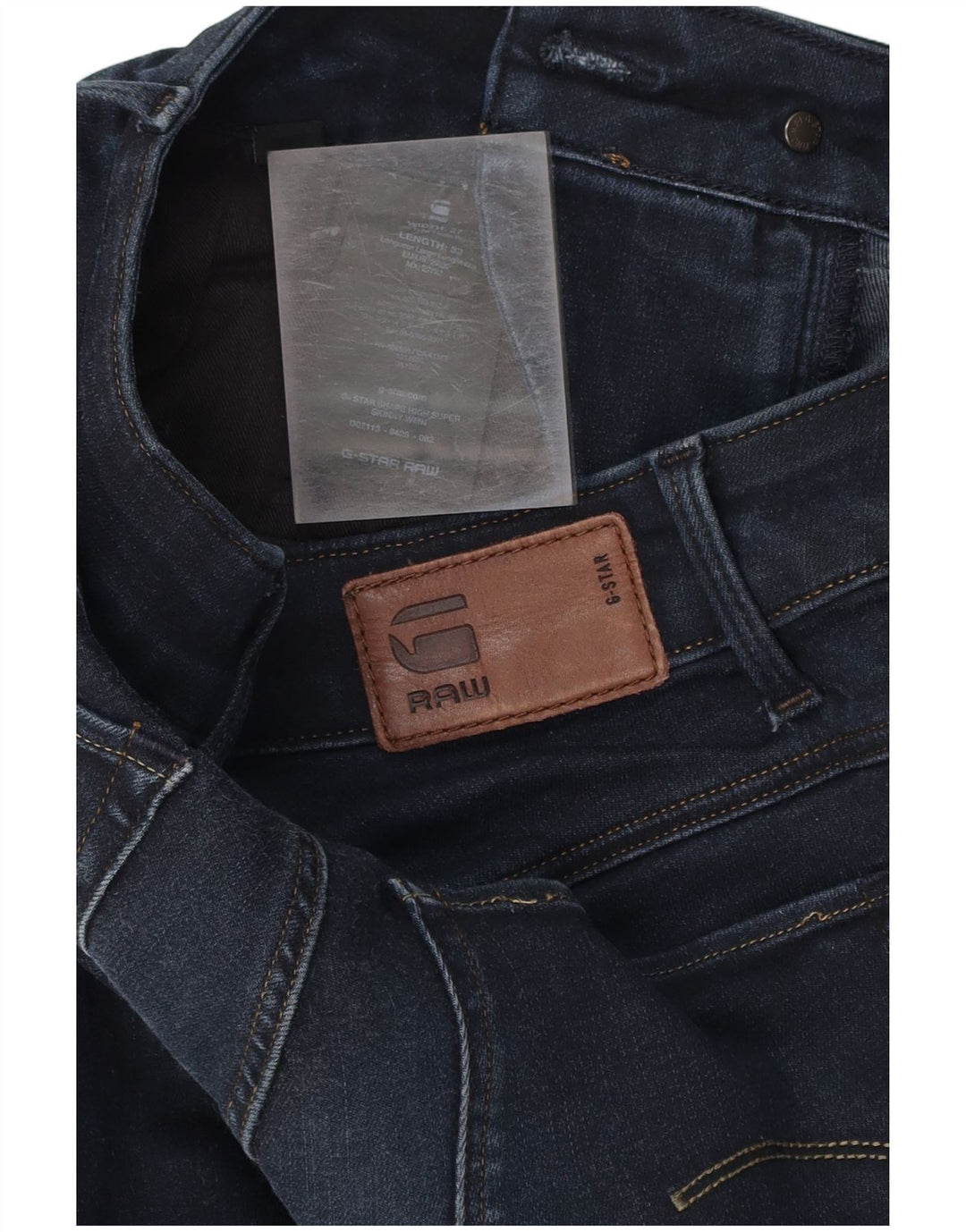 Jeans super skinny feminino G-STAR W27 L32 algodão azul marinho