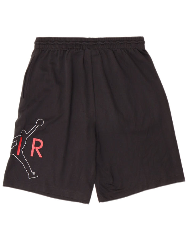 Shorts esportivos gráficos Jordan Boys 13-14 anos XL preto poliéster