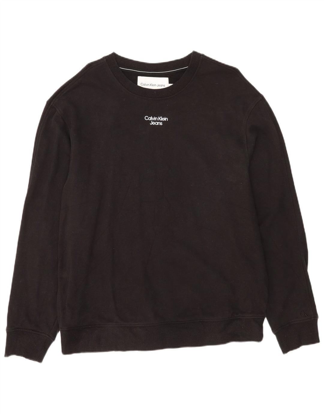Calvin Klein Jeans moletom masculino jumper XL algodão preto
