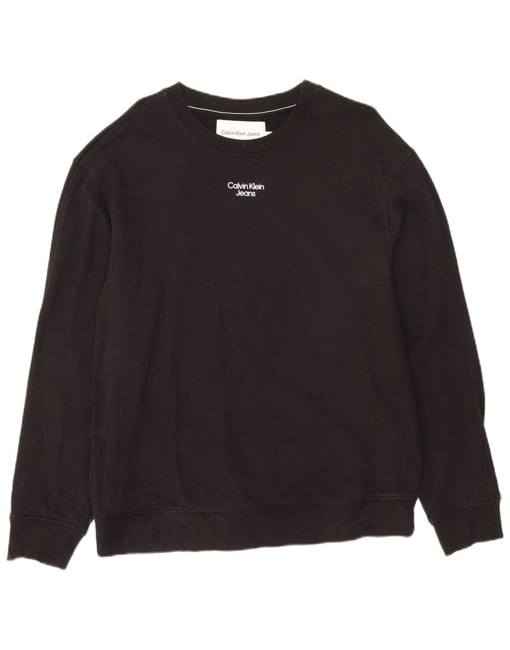 Calvin Klein Jeans moletom masculino jumper XL algodão preto