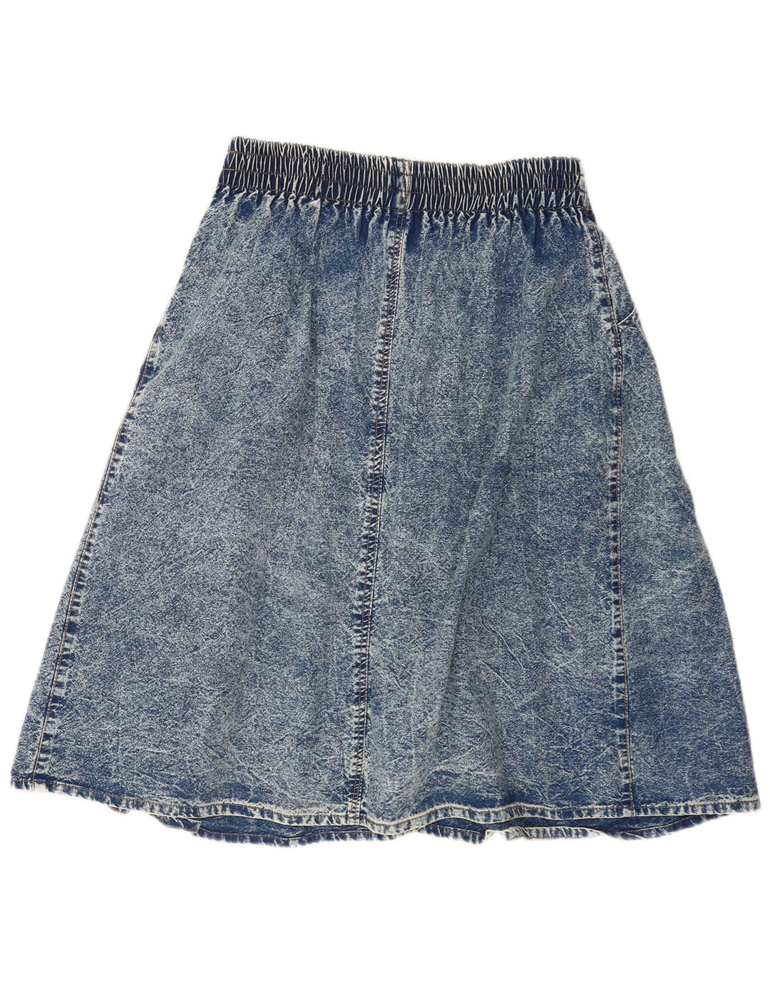 Saia jeans feminina vintage W32 grande azul