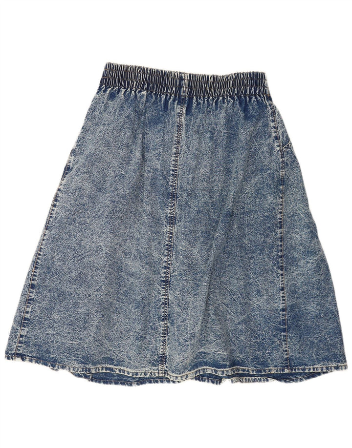 Saia jeans feminina vintage W32 grande azul